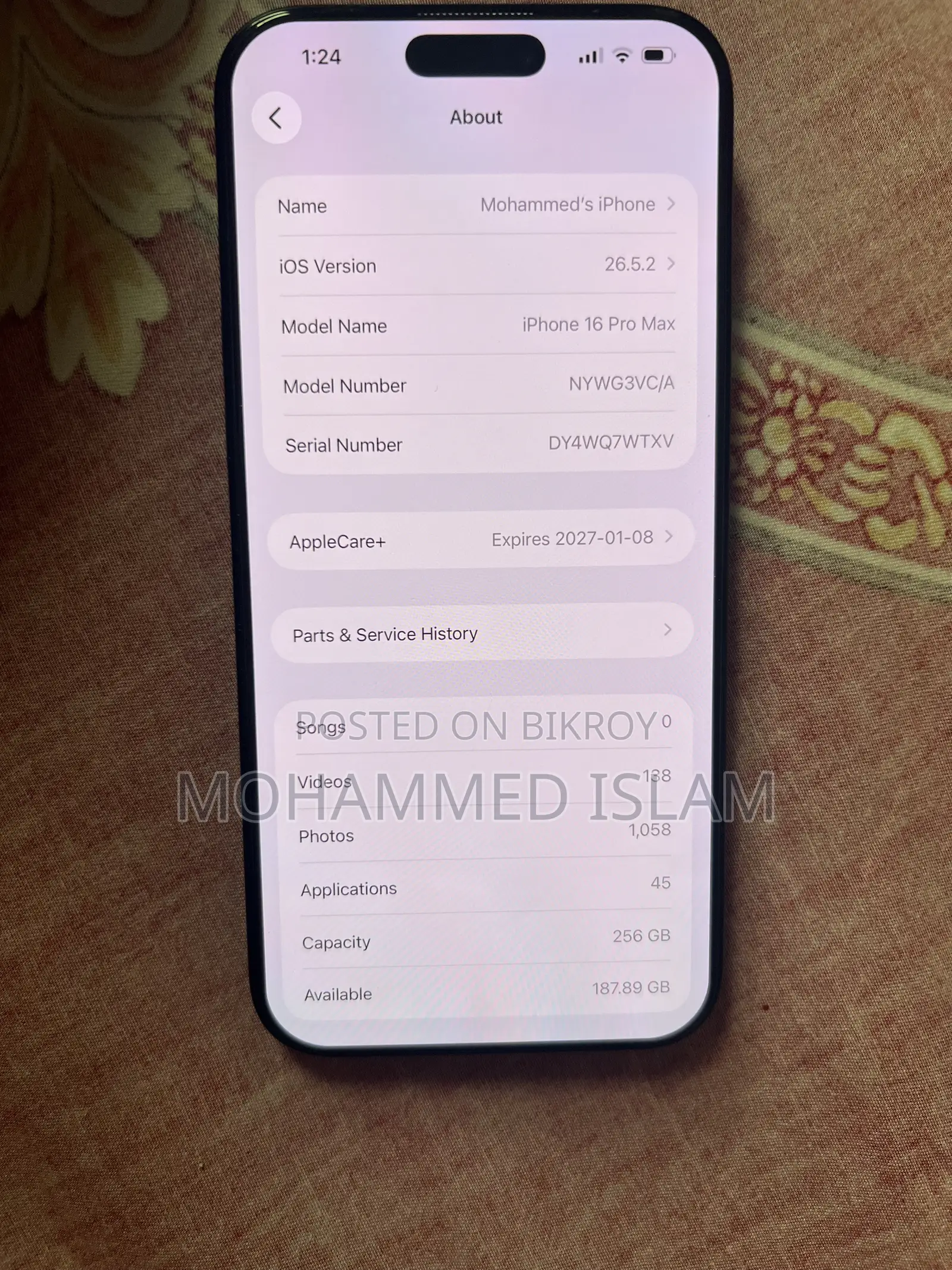 Apple iPhone 16 Pro Max 256 GB Black