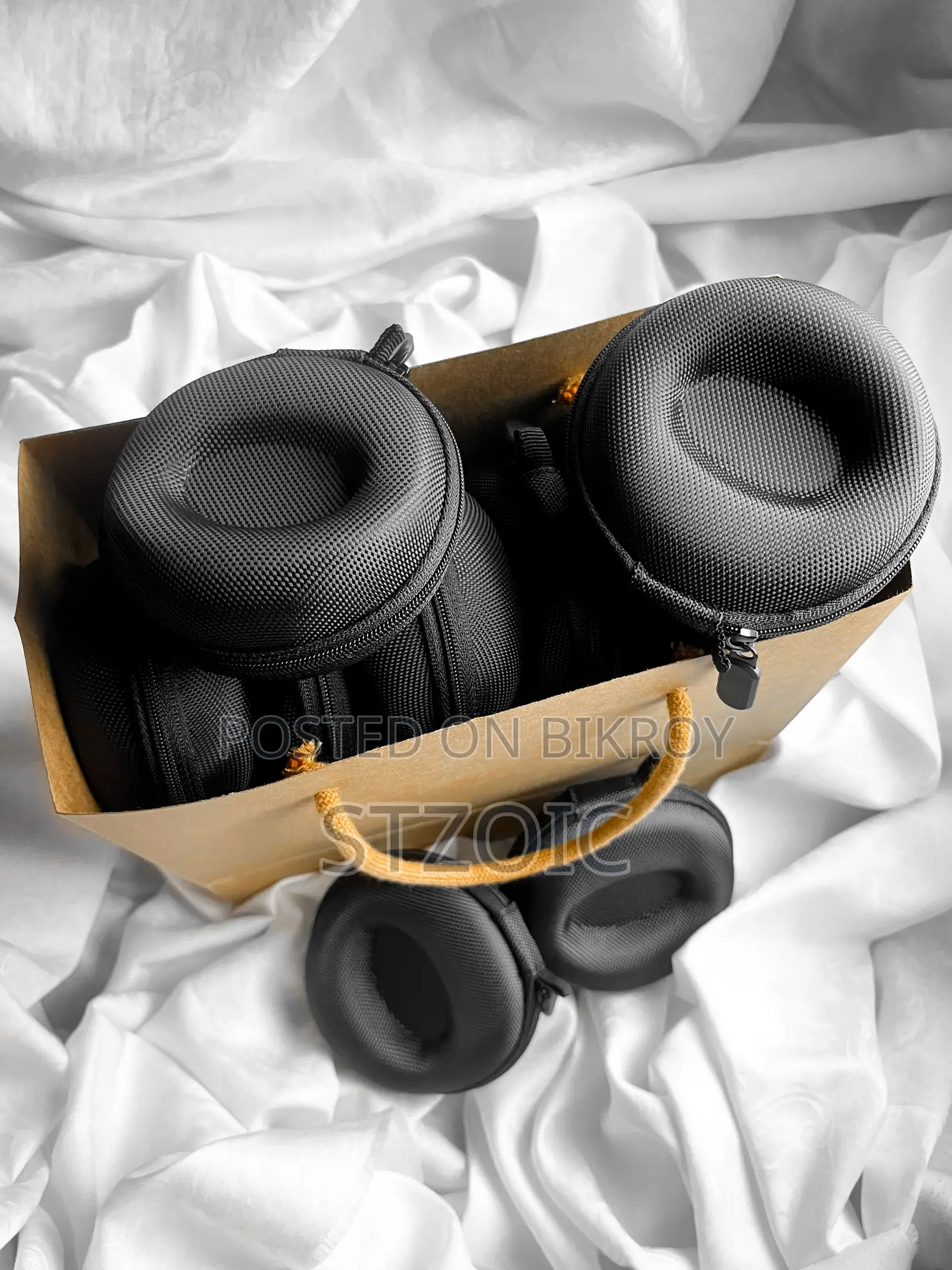 Water Resistant Nylon Fiber Watch Storage Case Box