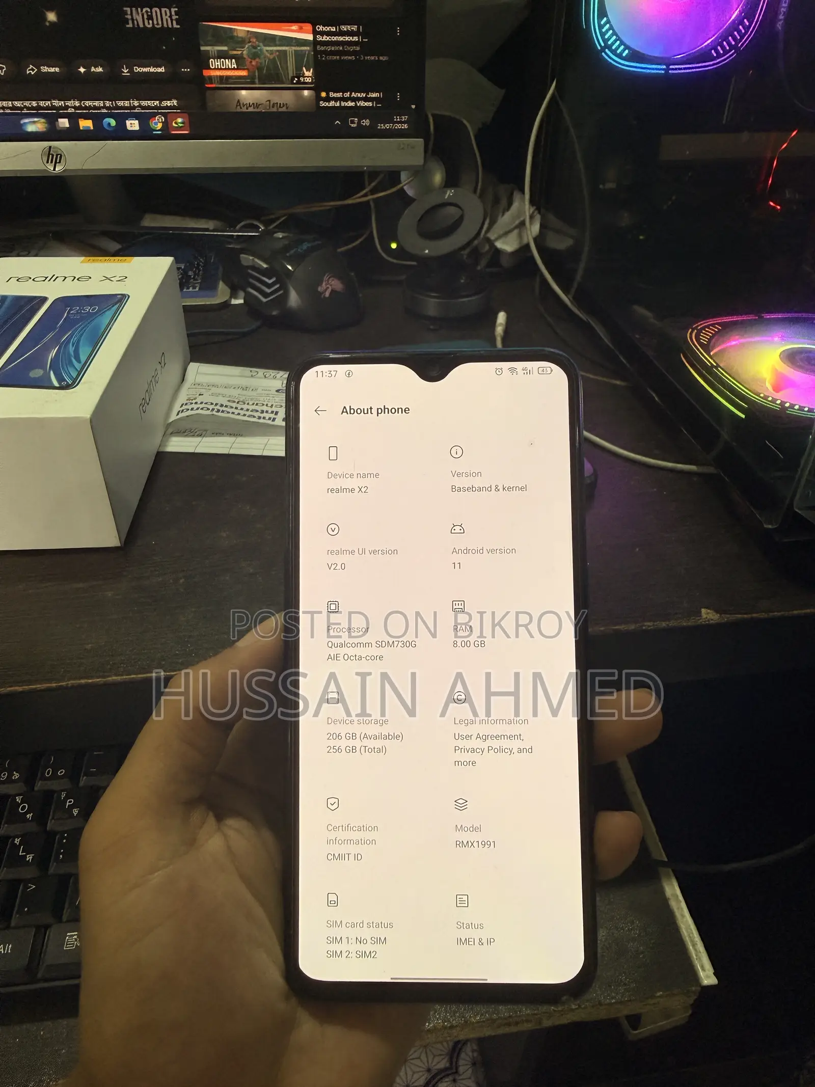 Realme X2 256 GB Blue