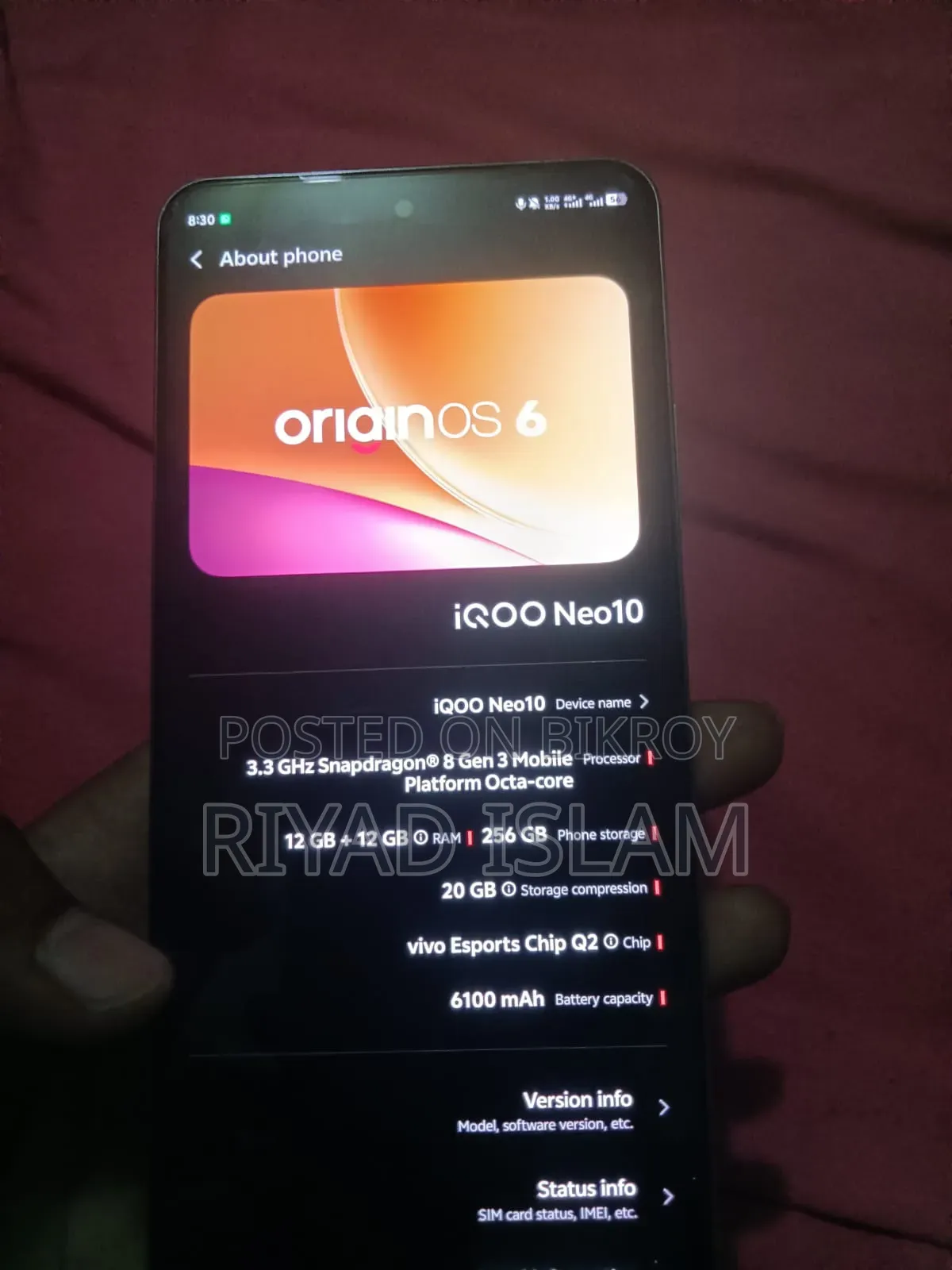 iQOO 256 GB Yellow