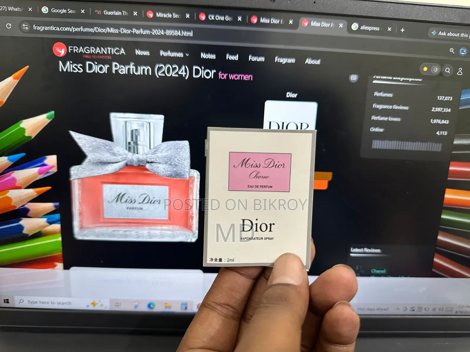2ml Mini Pocket Perfume – Premium Fragrance | Ready Stock