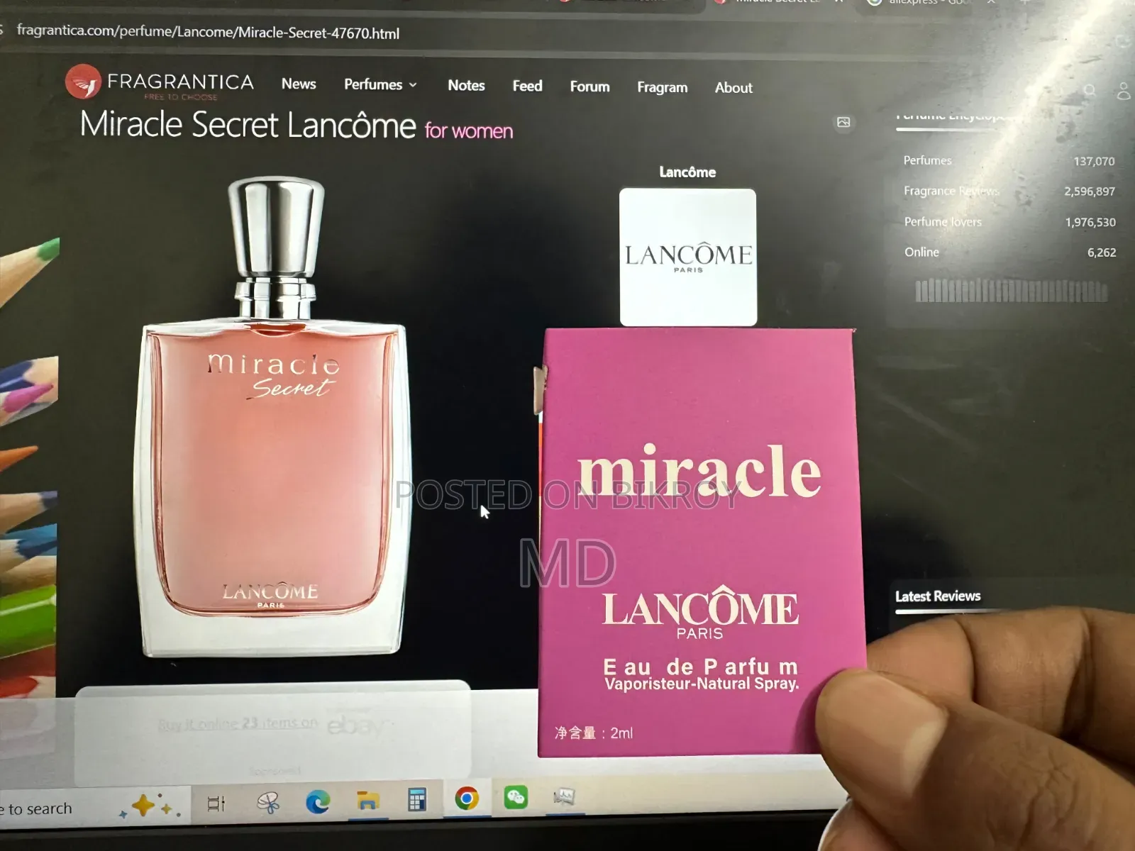 2ml Mini Pocket Perfume – Premium Fragrance | Ready Stock