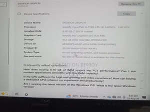 Desktop Computer 8GB Intel Core i5 HDD+SSD 1TB
