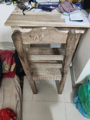 Wooden Table and Chair Like New and Sturdy