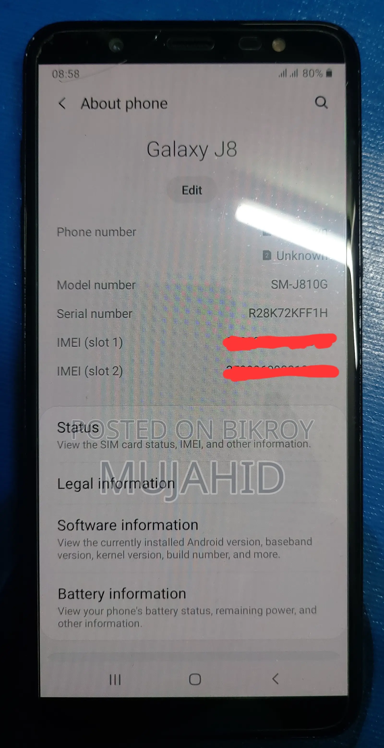 স্যামসাং গ্যালাক্সি জে৮ ৬৪ জিবি ব্ল্যাক