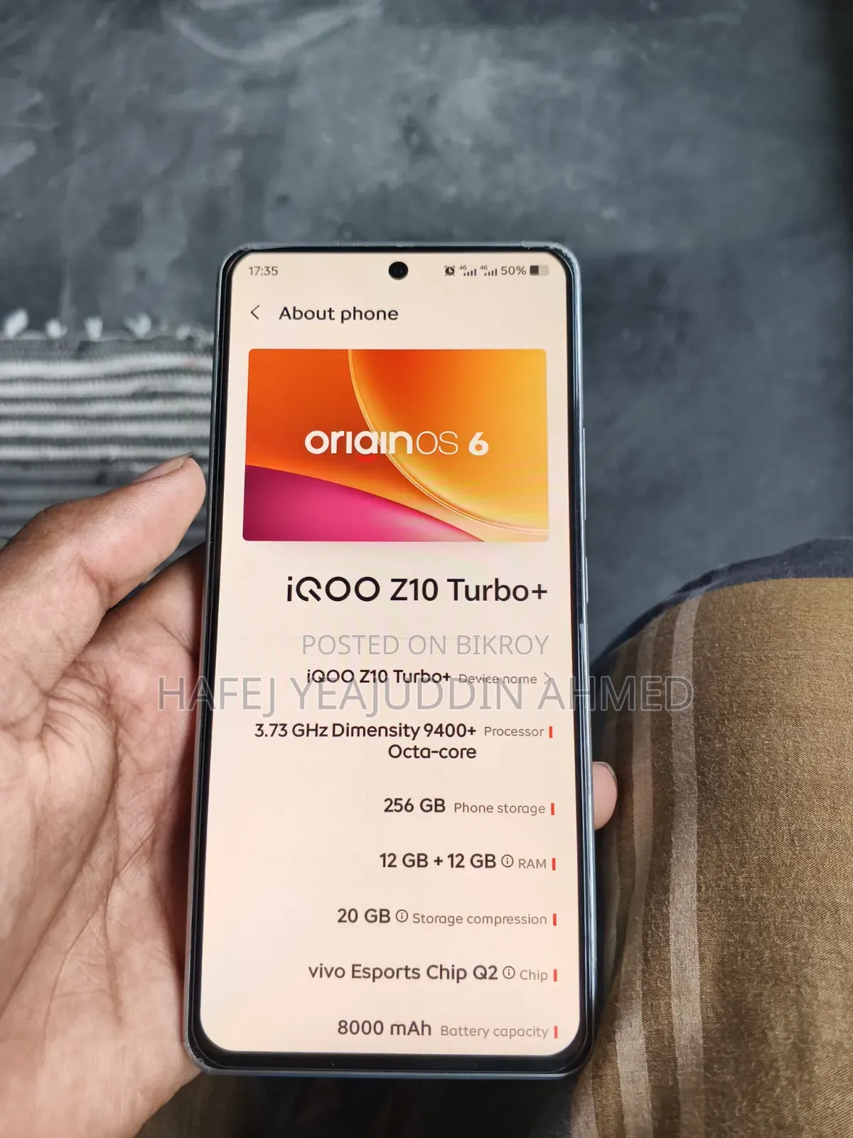 Vivo iQOO Z10 Turbo+ 256 GB White