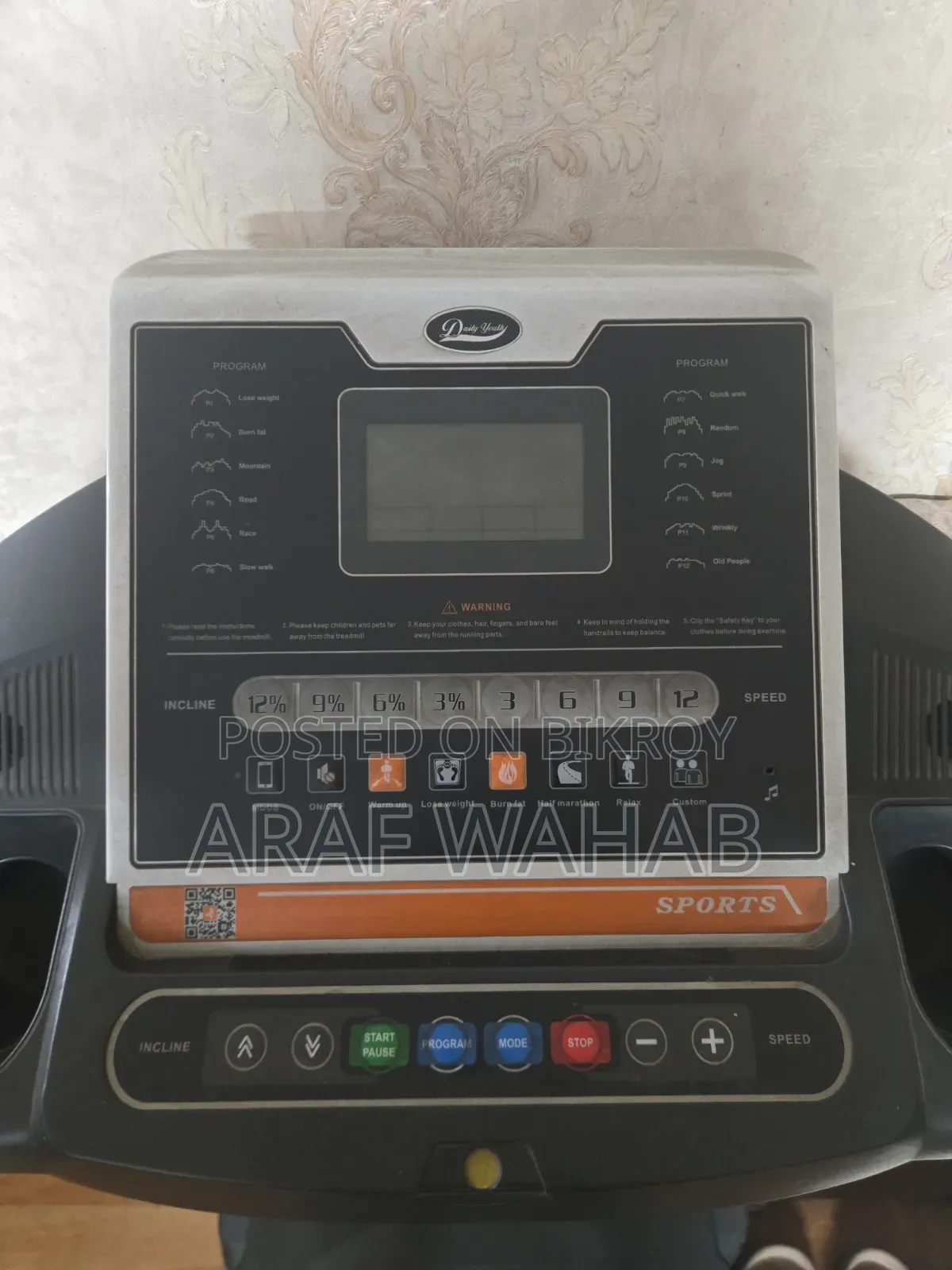 Treadmill Up for Sale.