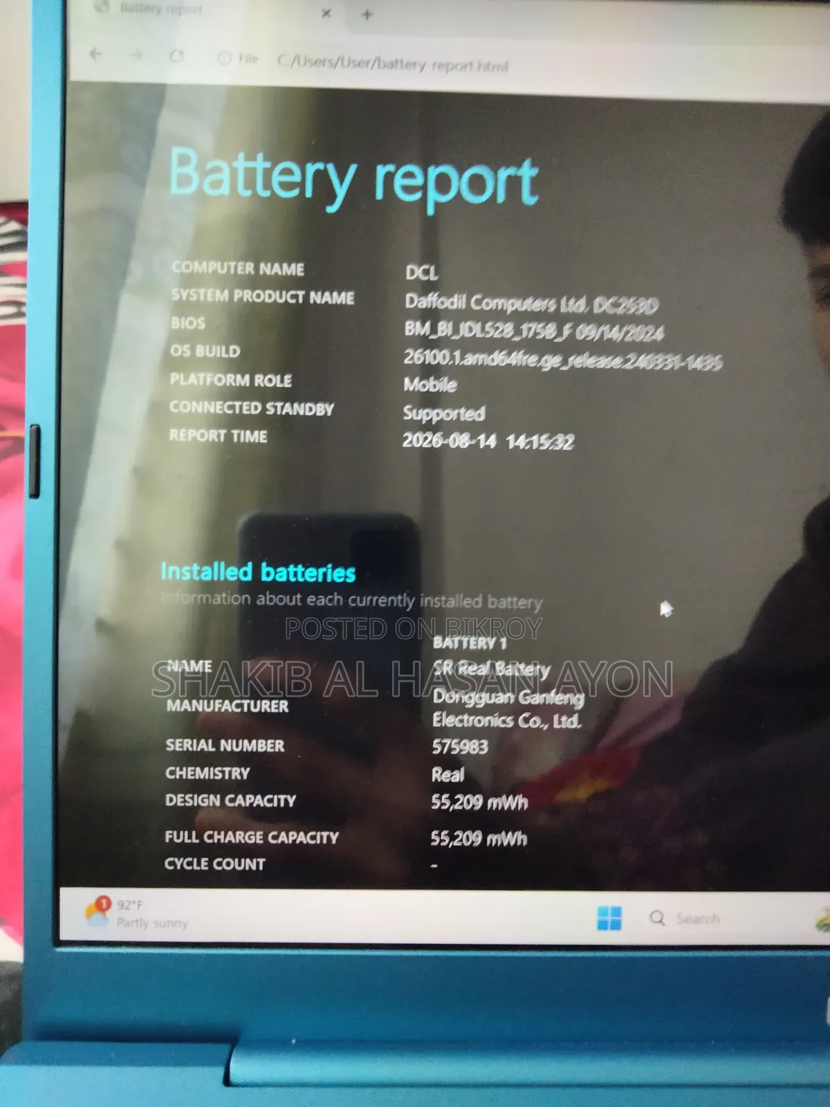 New Laptop 8GB Intel Core i3 SSD 512GB