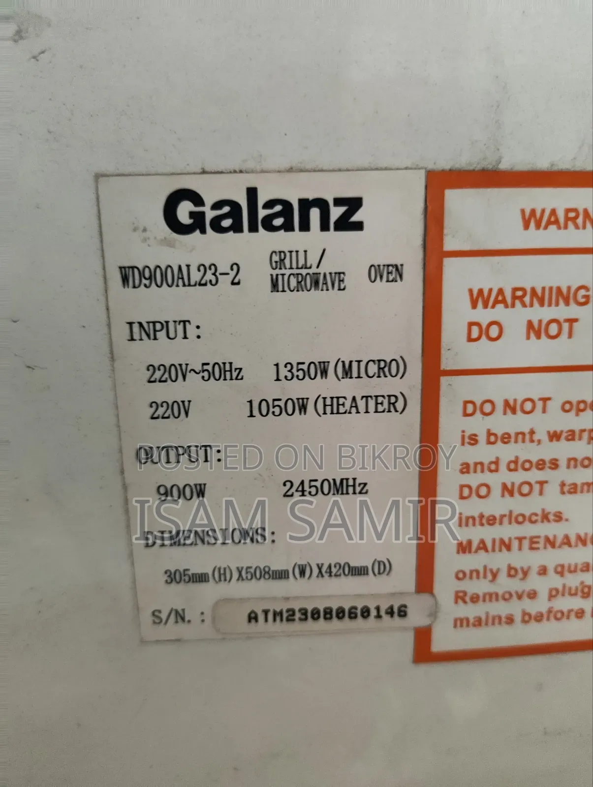 Galanz Microwave Oven