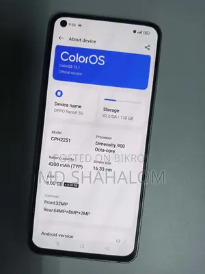 অপো রেনো ৬ ৫জি ১২৮ জিবি ব্লু