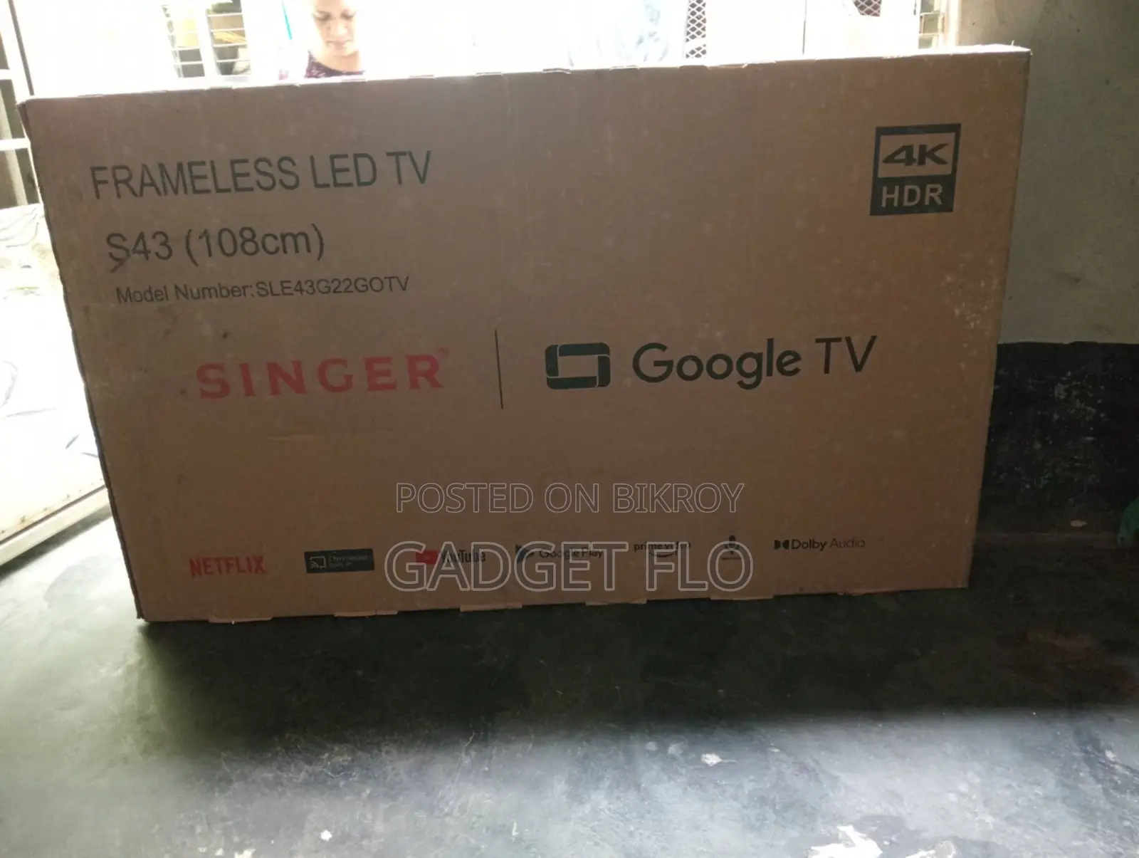 SINGER Frameless 4K Google TV | 43G22GOTV | 43 Inch