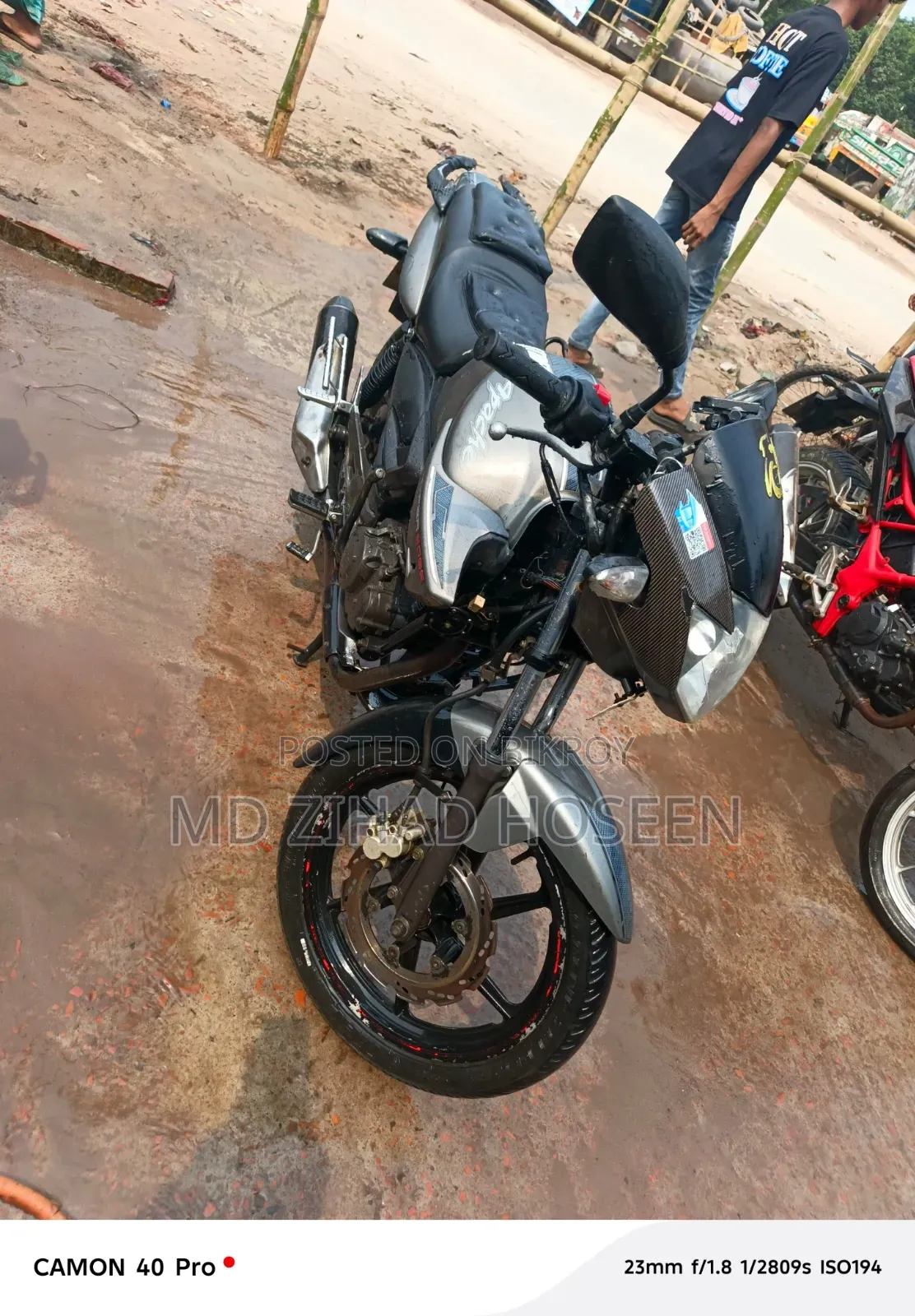 TVS Apache RTR 160 2V 2012 Gray