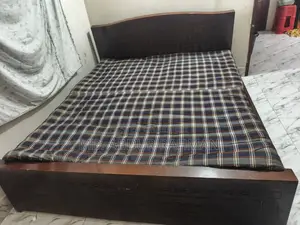 Malaysian Wood Bed With Mattress