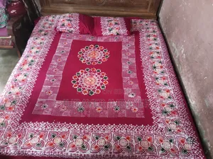 Comfortable Cotton Wax Batik Bedsheet Set.