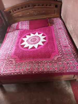 Comfortable Cotton Wax Batik Bedsheet Set.