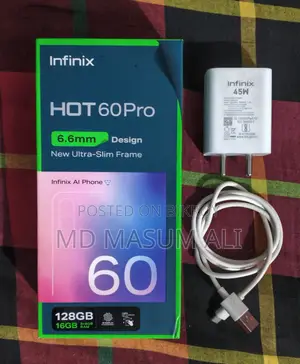 ইনফিনিক্স হট ৬০ প্রো ১২৮ জিবি ব্ল্যাক