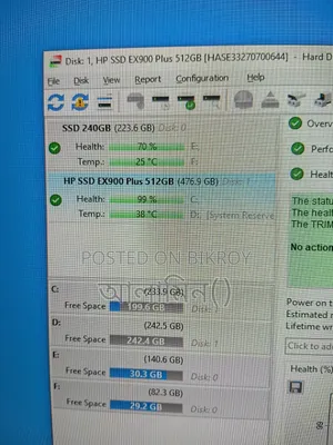 HP Ex900 Plus 512 Gb Nvme SSD