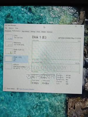 HP Ex900 Plus 512 Gb Nvme SSD