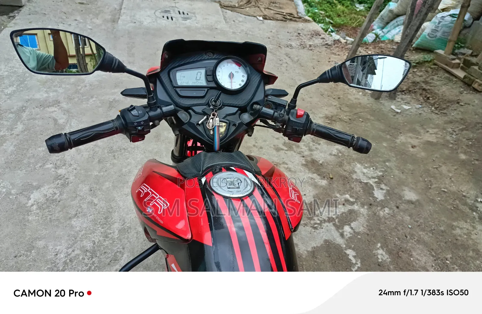 TVS Apache RTR 160 2V 2018 Red