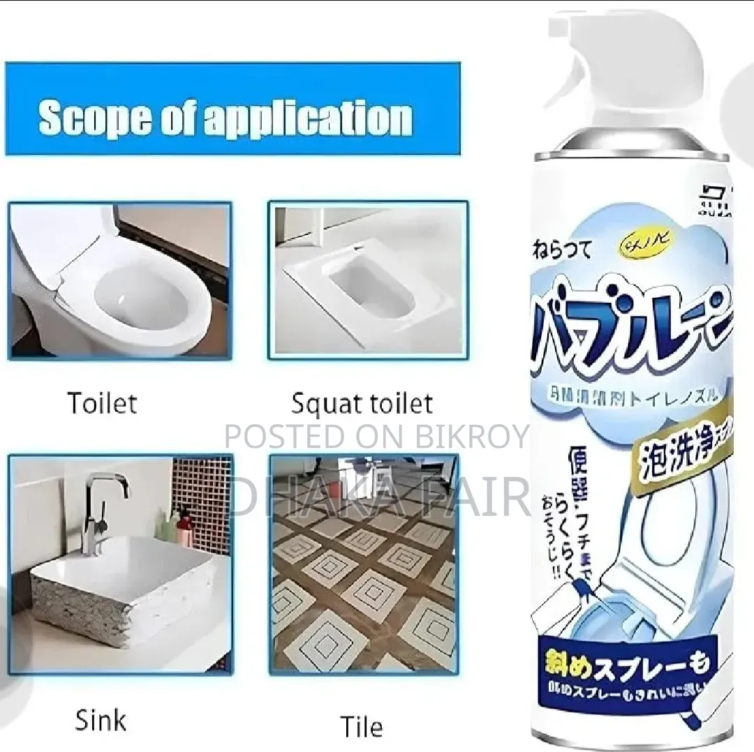 Clean Toilet Stains and Odor Using Toilet Cleaner Foam