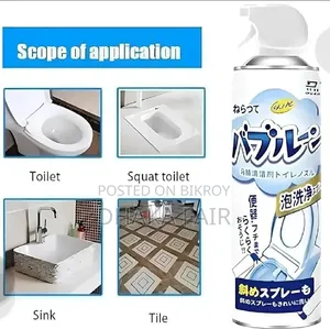 Clean Toilet Stains and Odor Using Toilet Cleaner Foam