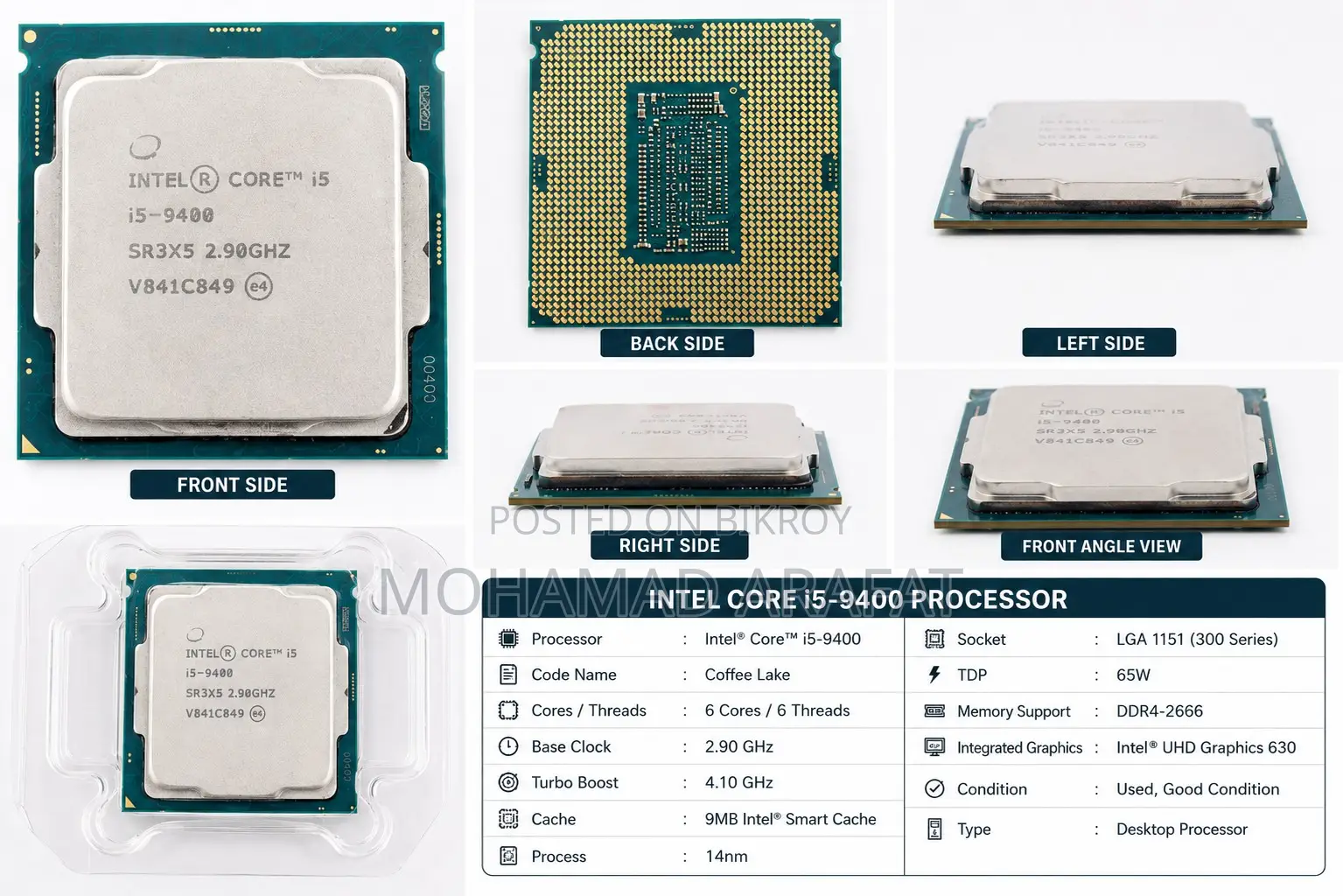 Intel Core I5-9400
