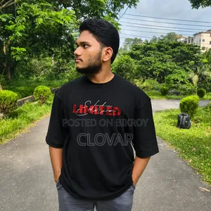 প্রিমিয়াম ২২০ জিএসএম প্রিন্টেড ড্রপ শোল্ডার টি-শার্ট