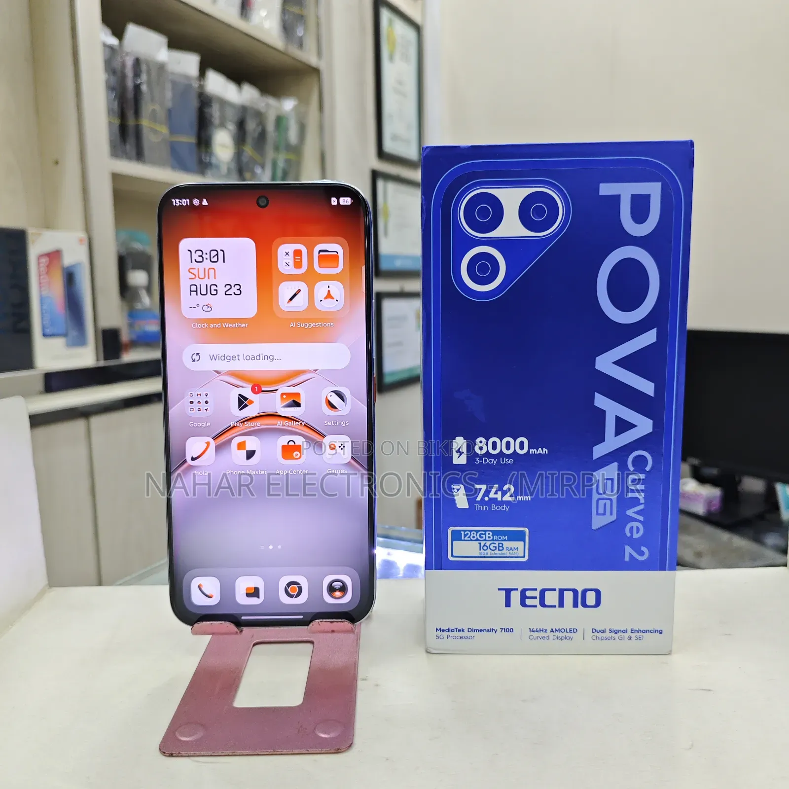 Tecno Pova Curve 2 5G 256 GB Silver
