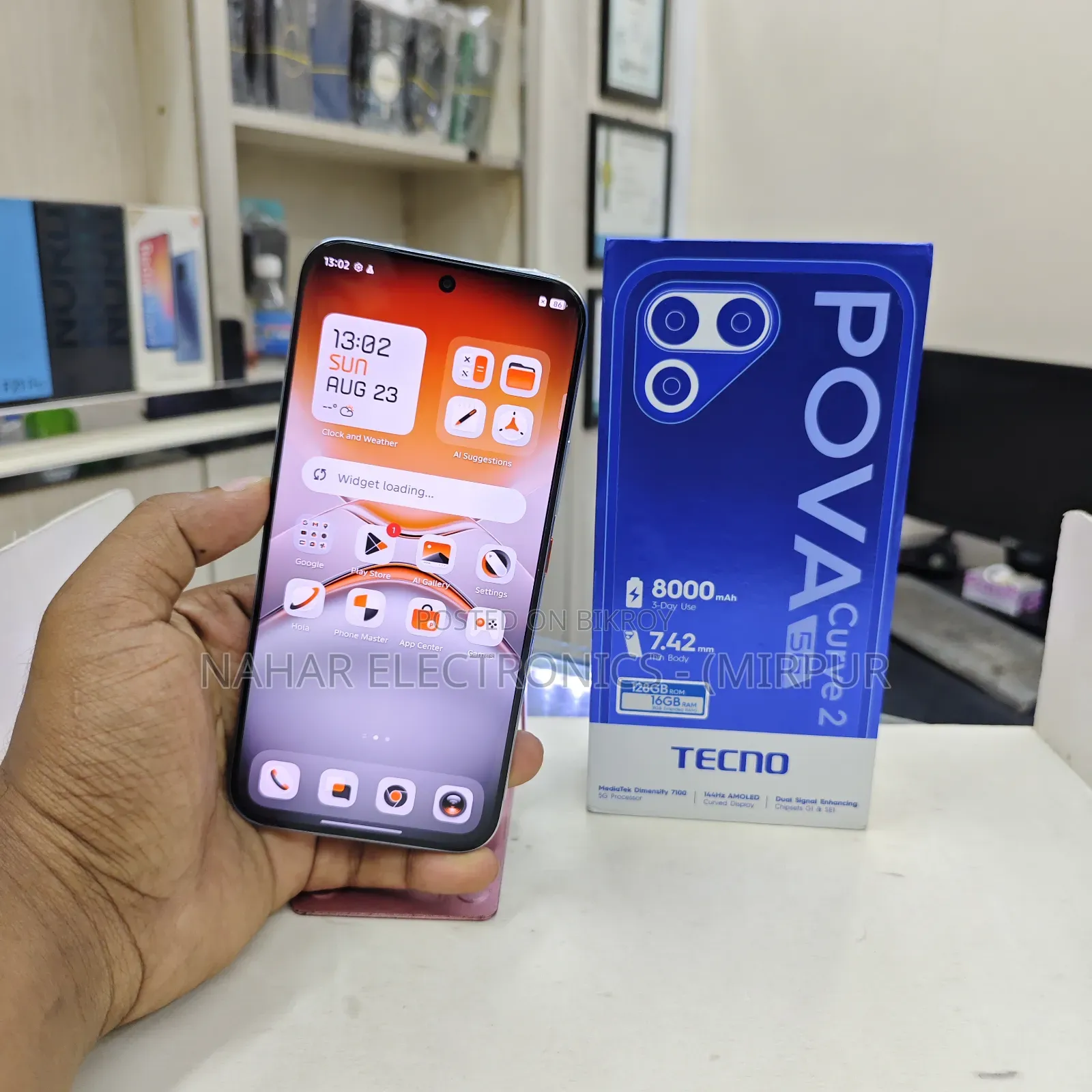 Tecno Pova Curve 2 5G 256 GB Silver