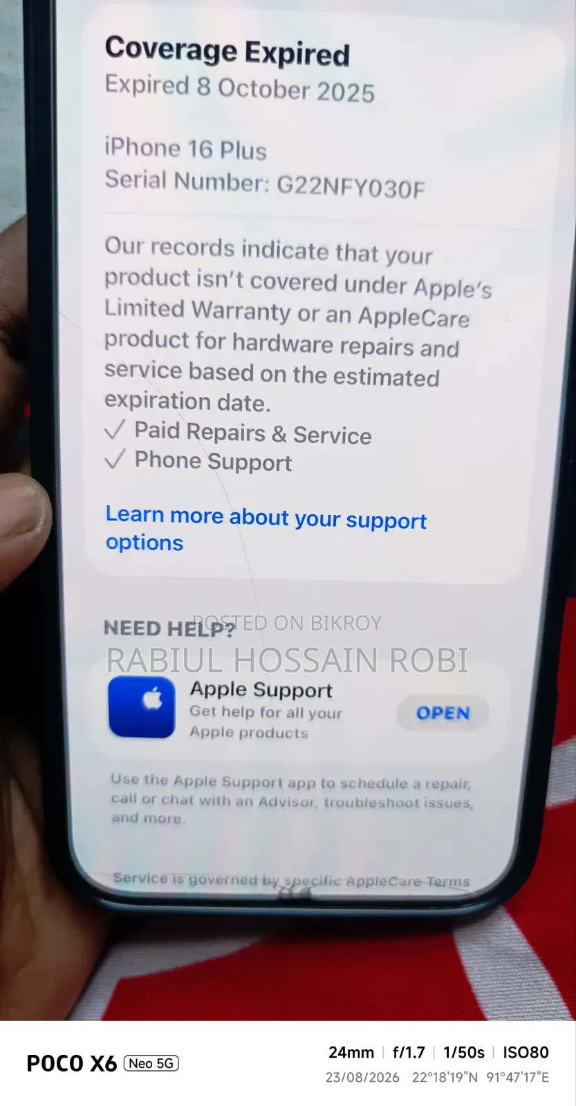 Apple iPhone 16 Plus 128 GB Blue