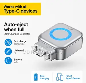 X01 Auto-Eject Charging Separator Type-C Smart Adapter