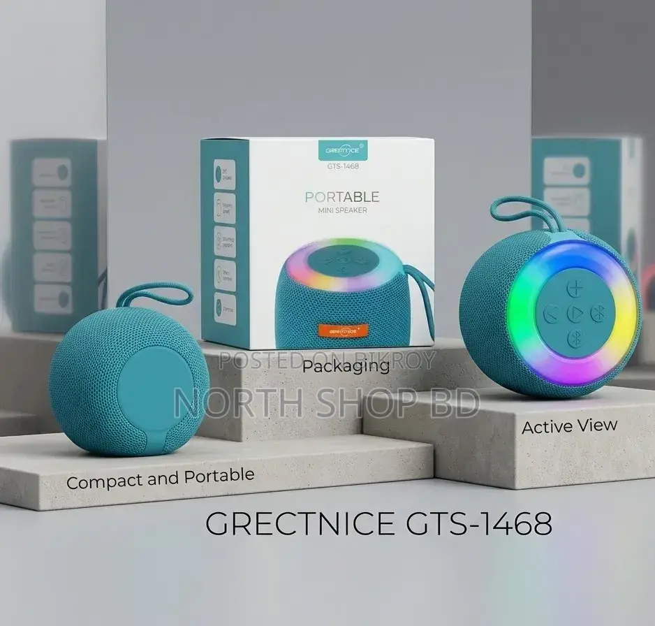 GREATNICE GTS-1468 Wireless Portable Bluetooth Speaker With RGB Light