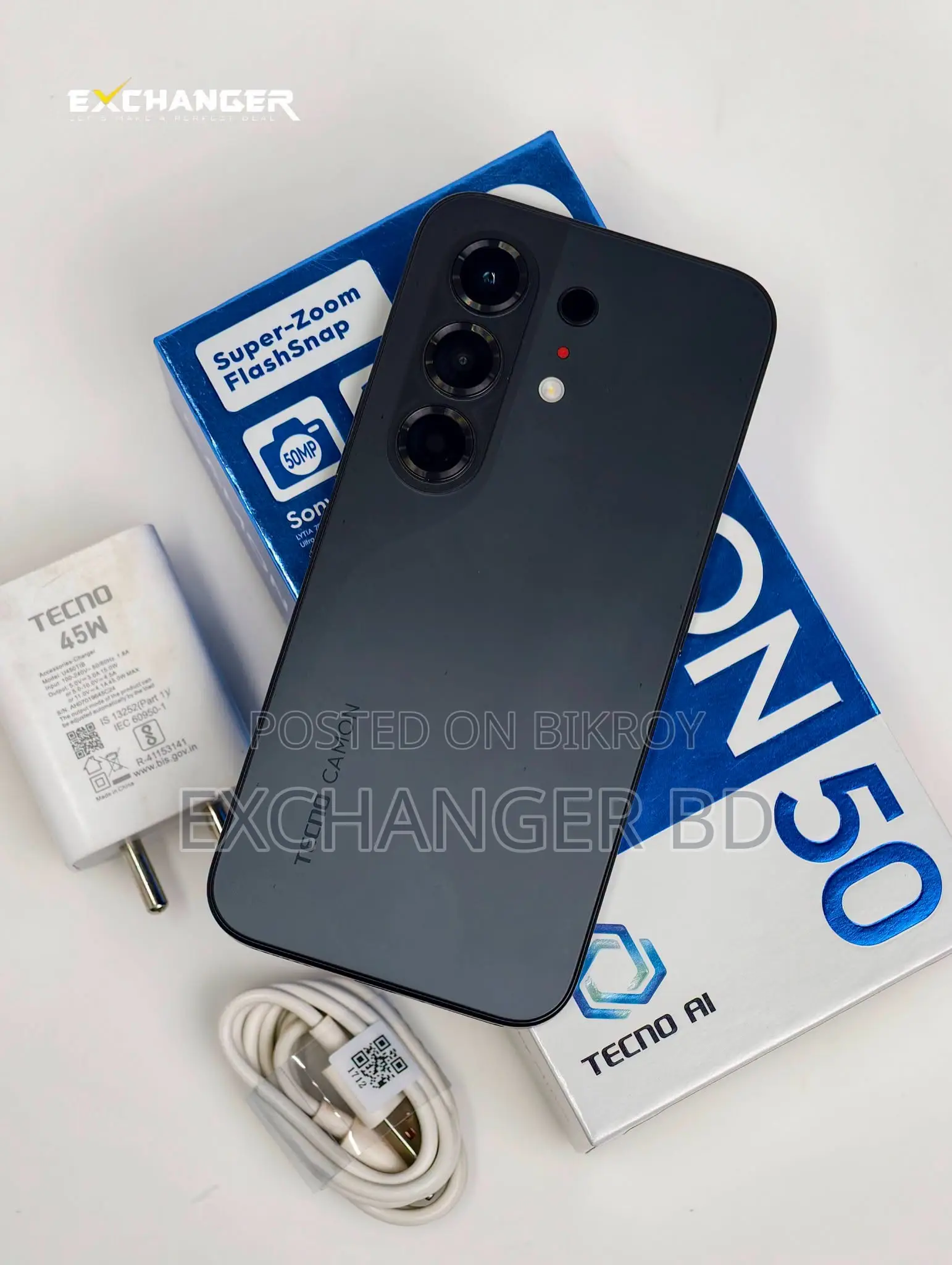 Tecno Camon 50 256 GB Black