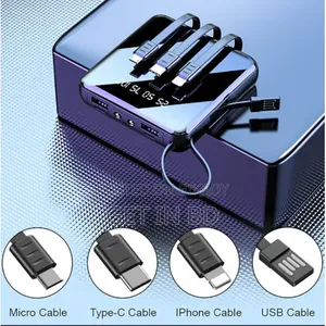 Smart Fast Charge Power Bank (10000mAh, Multi Cable Built-In)