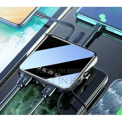 Smart Fast Charge Power Bank (10000mAh, Multi Cable Built-In)