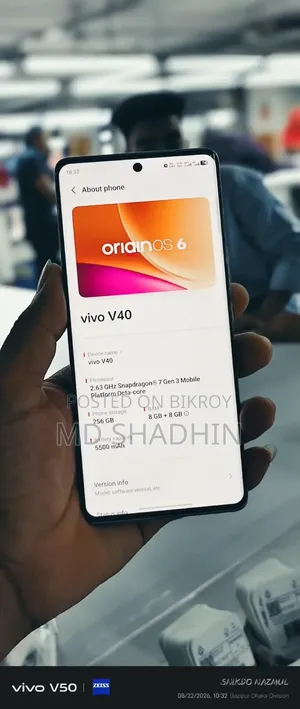 Vivo V40 5G 256 GB Blue