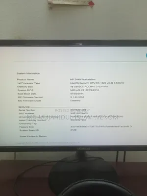 Desktop Computer HP Z440 16GB Intel Xeon HDD+SSD 6T
