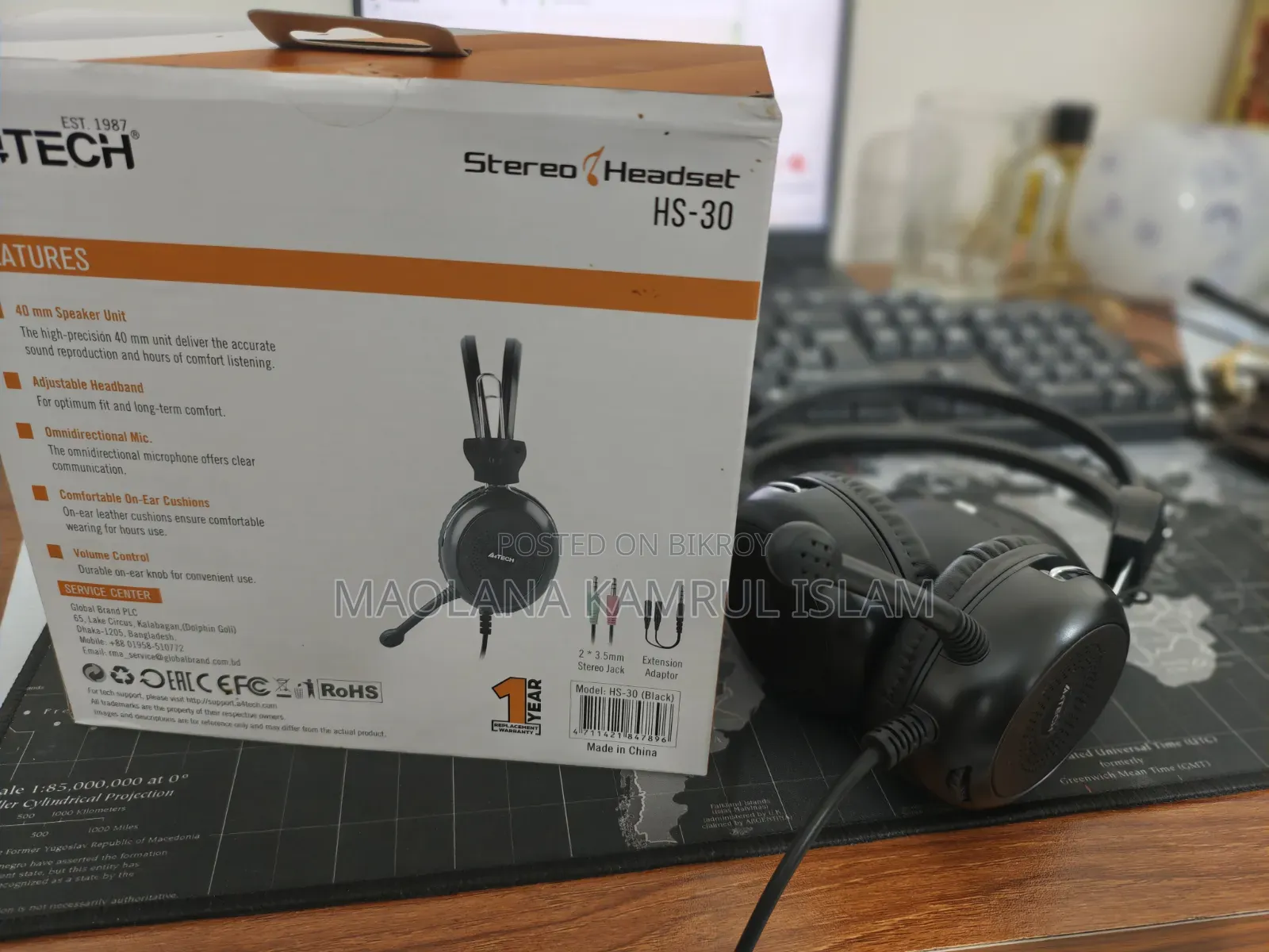 A4 Tech Stereo Headset