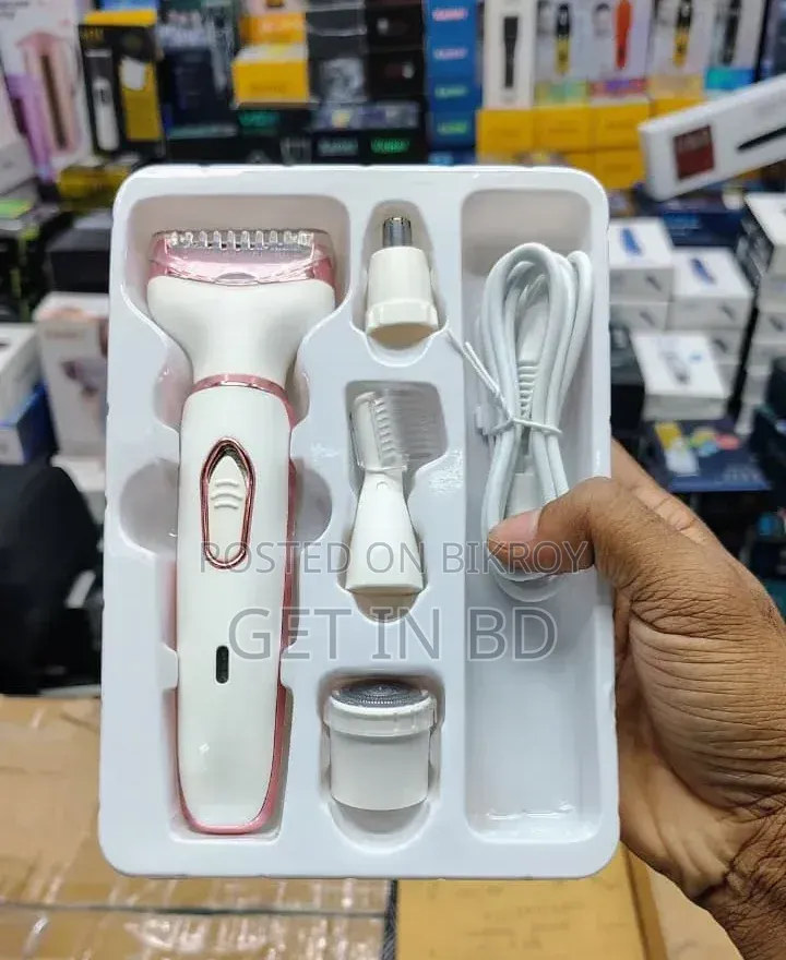 4-in-1 Rechargeable Lady Shaver Hair Removal Beauty Kit for Women