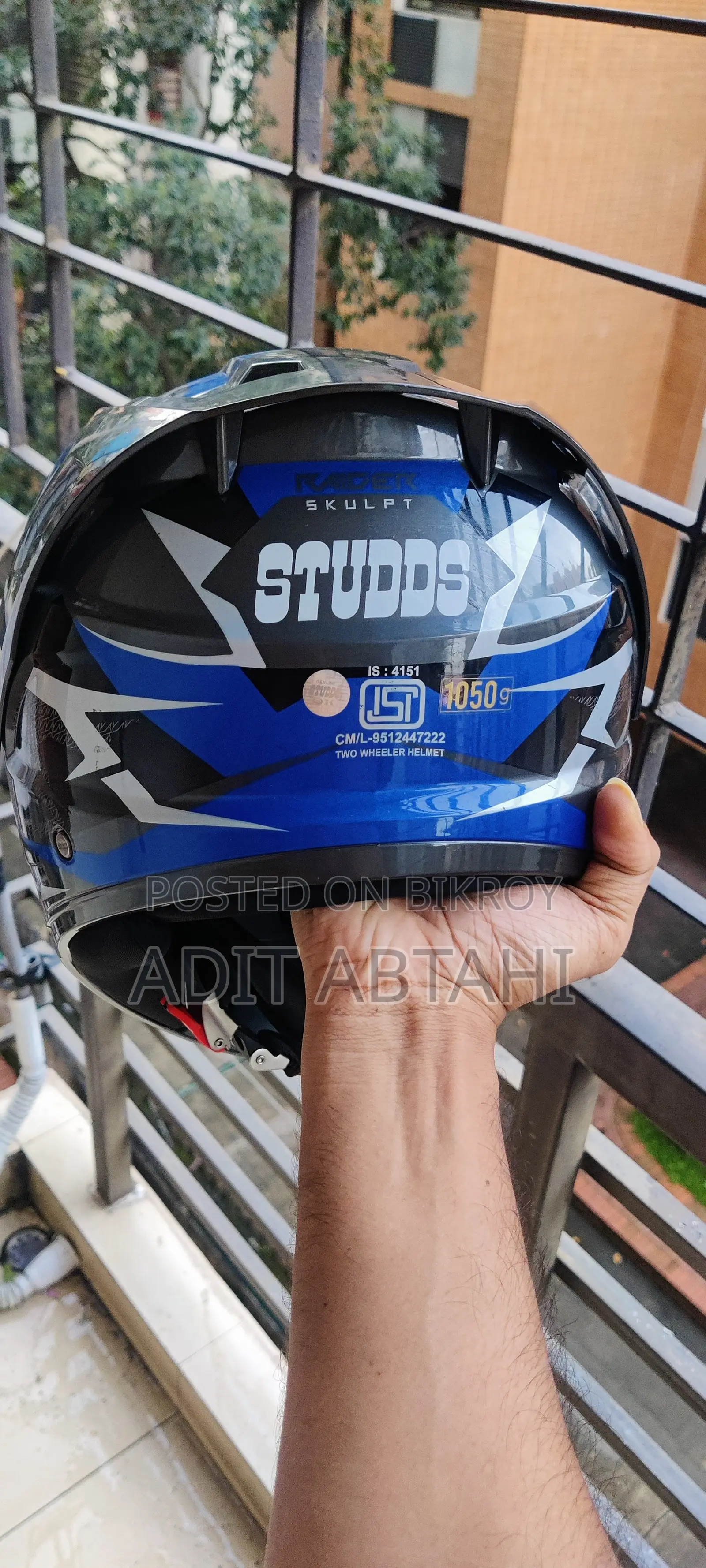 Studds Raider Helmet (L SIZE SKULPT)