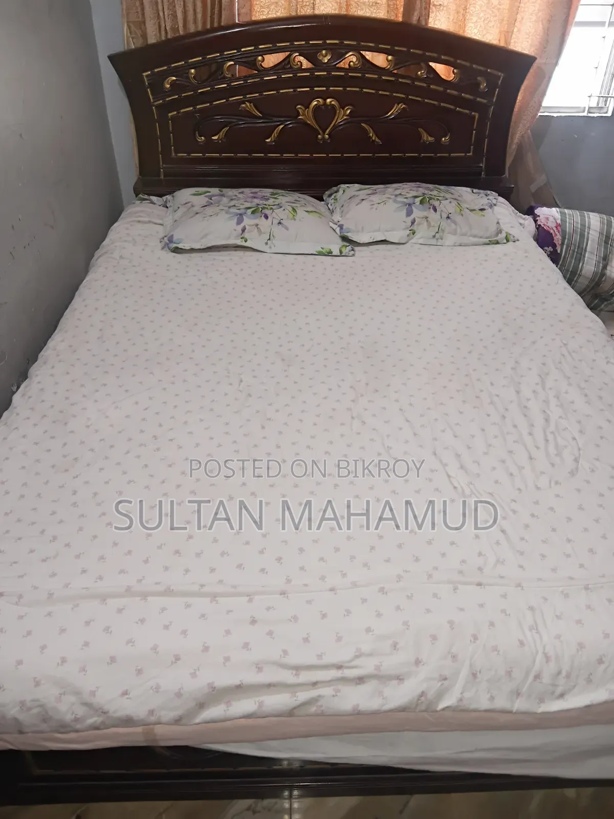 অরজিনাল সেগুন কাঠের তৈরি খাট