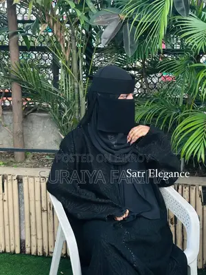 অরজিনাল দুবাই জ্যাকেট প্রিন্ট প্রিমিয়াম ব্ল্যাক আবায়া