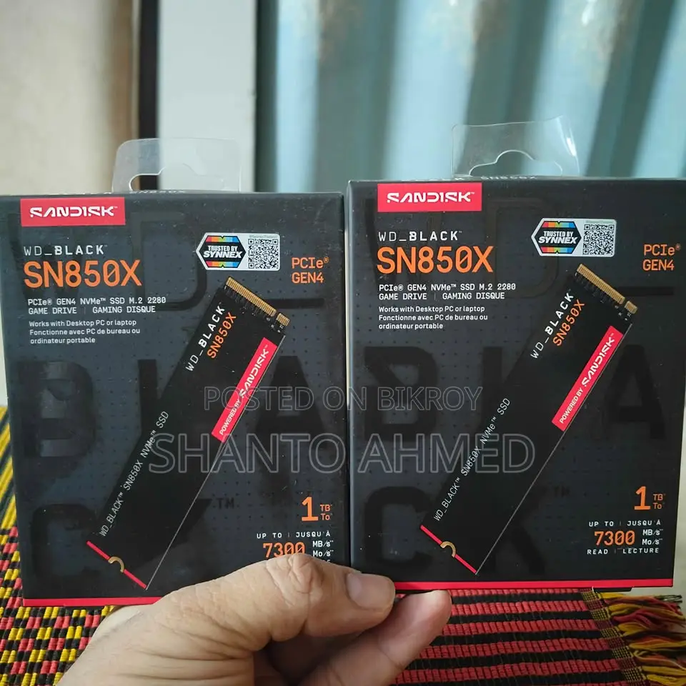 Wd_black Sn850x 1tb M.2 Nvme Gen4 SSD