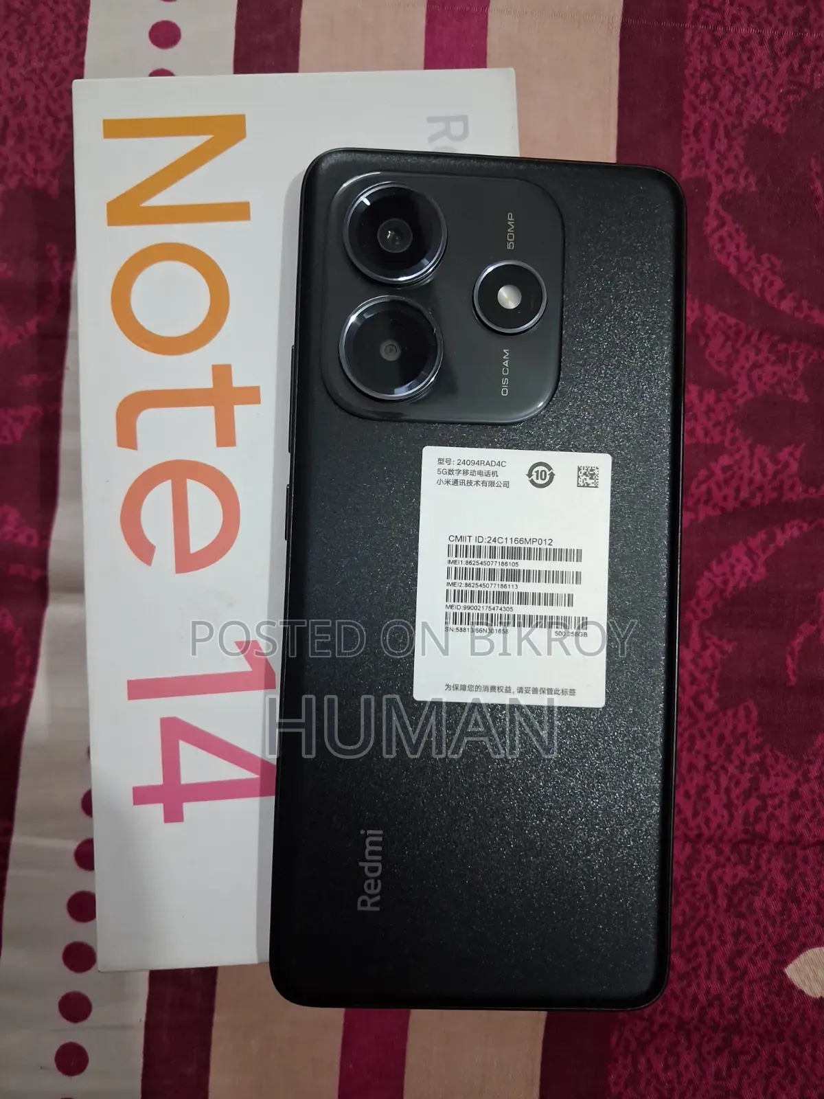 Xiaomi Redmi Note 14 5G 256 GB Black