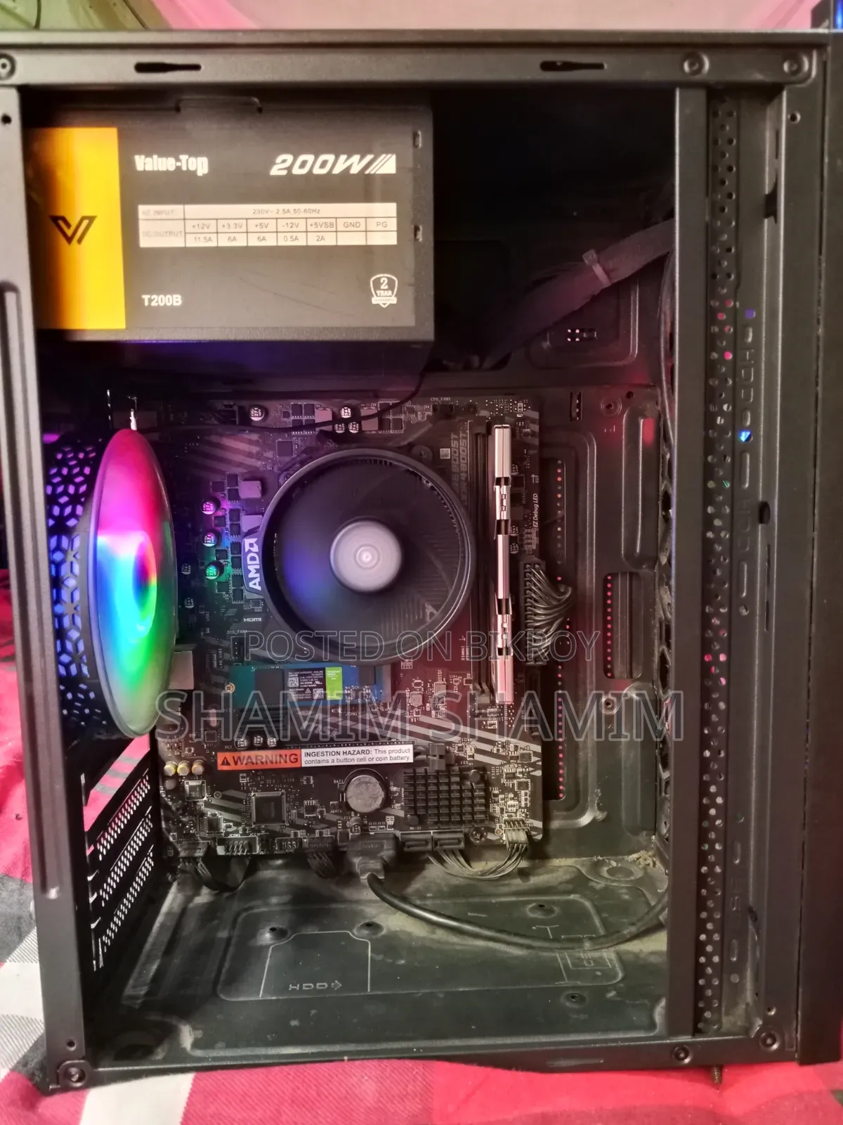 Desktop Computer MSI model 8GB AMD Ryzen 5 SSD 256GB