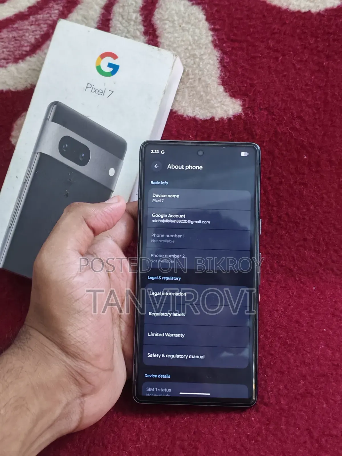 Google Pixel 7 128 GB Black
