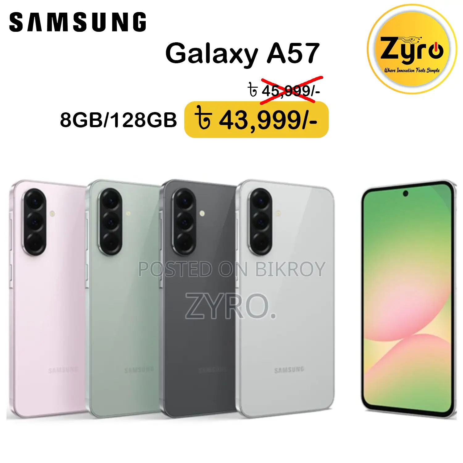 New Samsung Galaxy A57 128 GB
