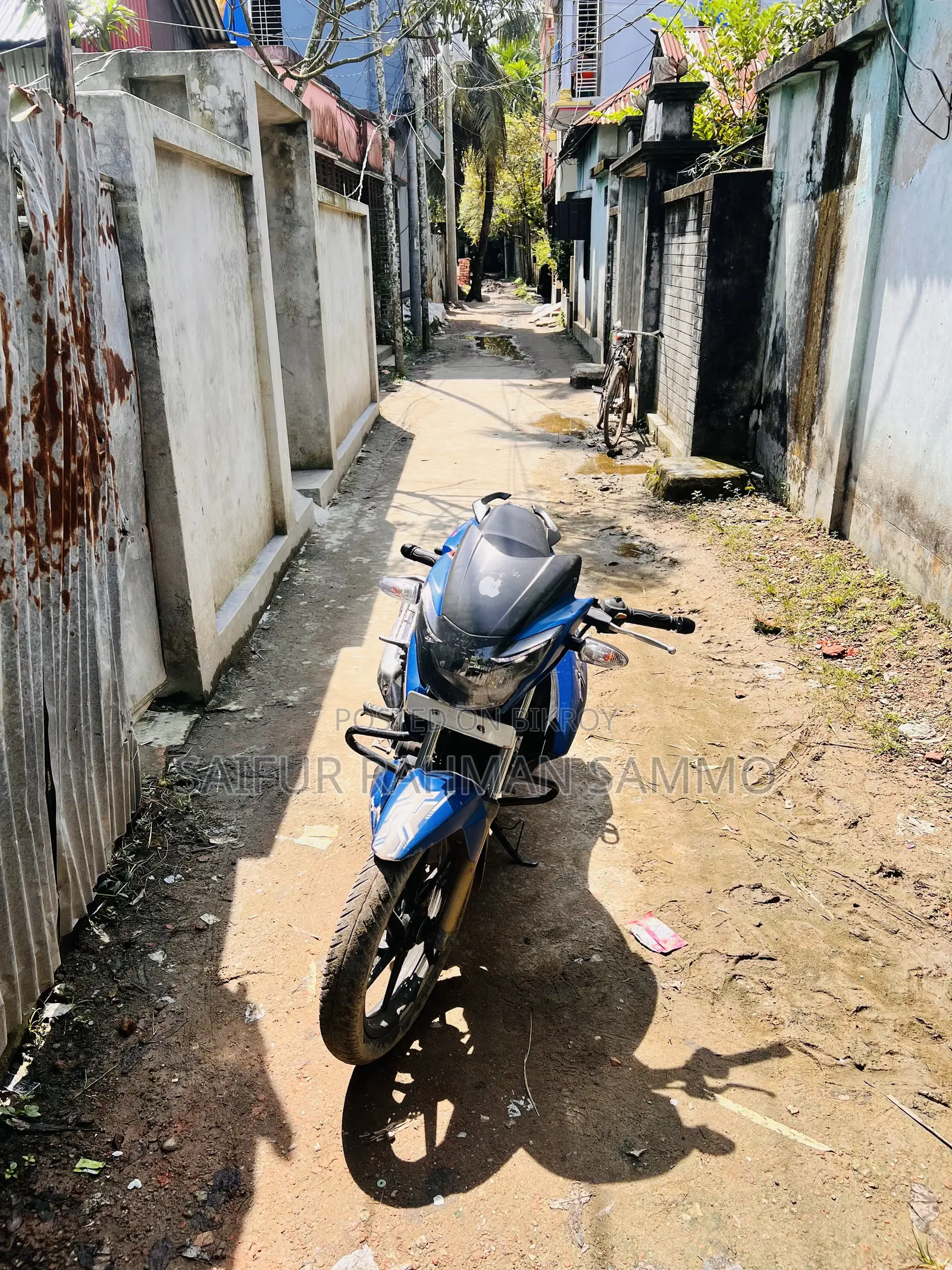 টিভিএস অ্যাপাচি আরটিআর ১৬০ টুভি ২০১৮ ব্লু