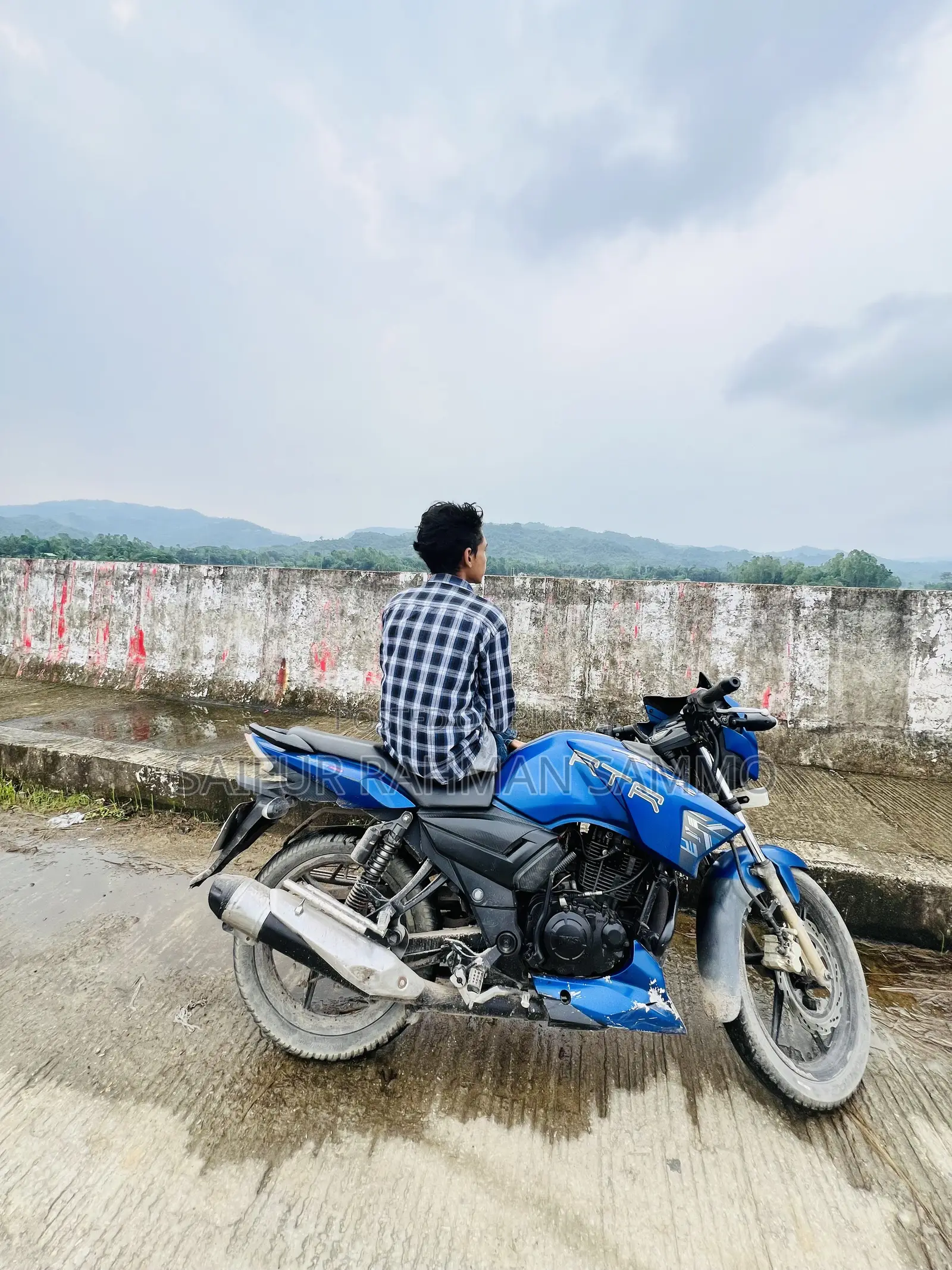 টিভিএস অ্যাপাচি আরটিআর ১৬০ টুভি ২০১৮ ব্লু