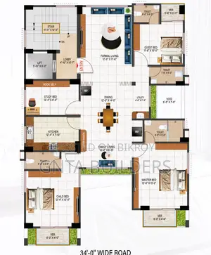 4-Bedroom House in Gnta Properties Ltd., Uttara for sale